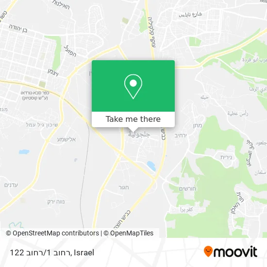 Карта רחוב 1/רחוב 122