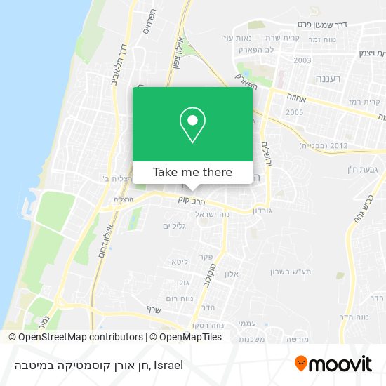 חן אורן קוסמטיקה במיטבה map