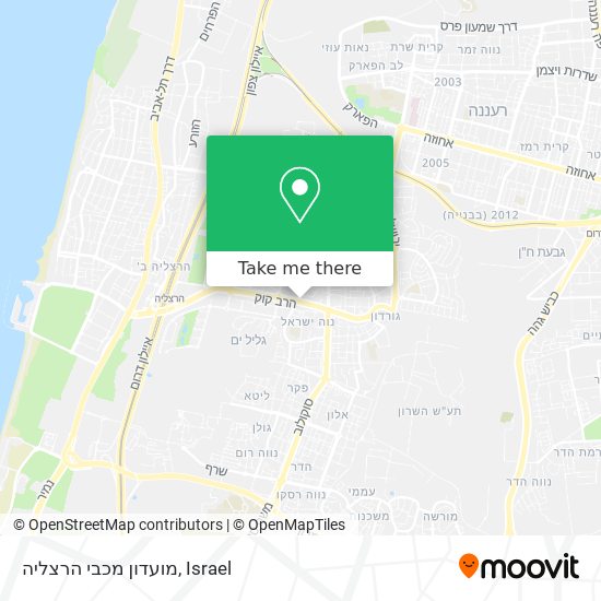 מועדון מכבי הרצליה map