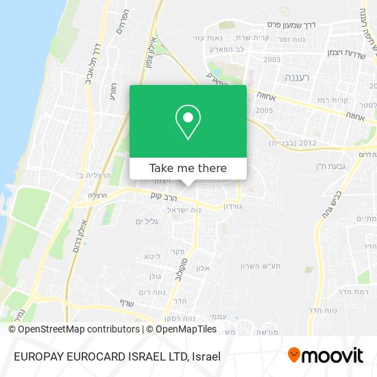 EUROPAY EUROCARD ISRAEL LTD map