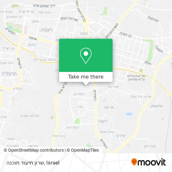 שרון תיעוד תוכנה map