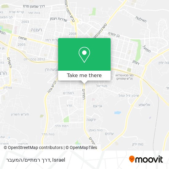 דרך רמתיים/המעבר map