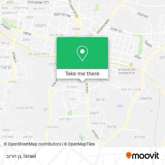 גן חרוב map