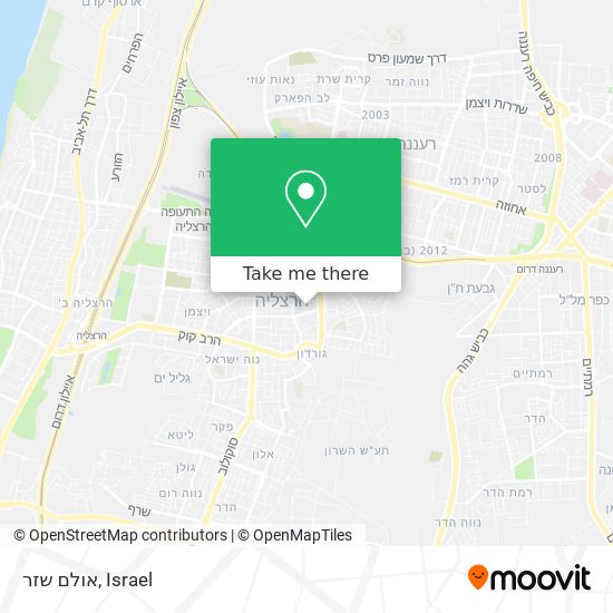 אולם שזר map