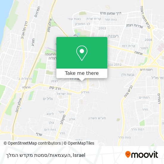 העצמאות/סמטת מקדש המלך map