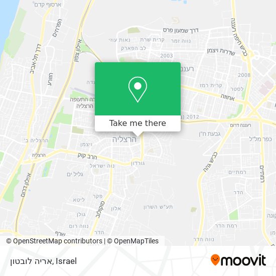 אריה לובטון map