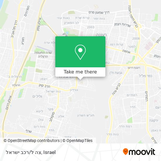 צה ל/רכב ישראל map