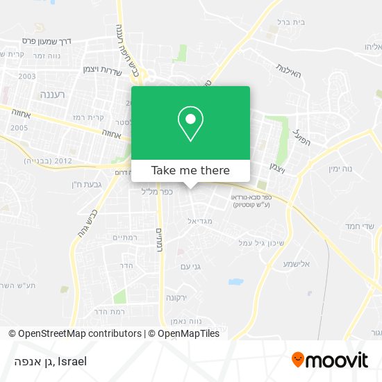 גן אנפה map