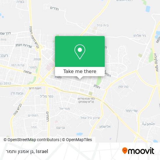 גן אמנון ותמר map