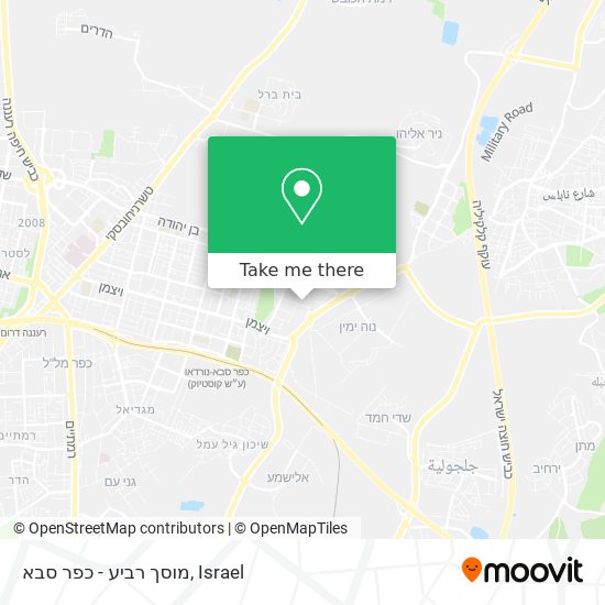 מוסך רביע - כפר סבא map