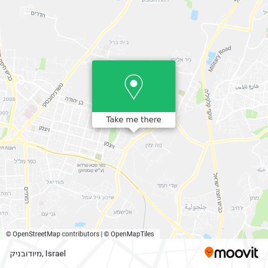 מיודובניק map