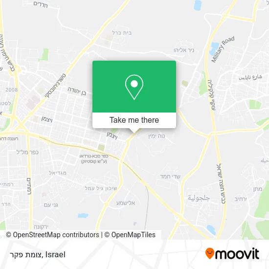 Карта צומת פקר