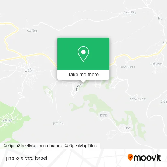 Карта מתי א שומרון
