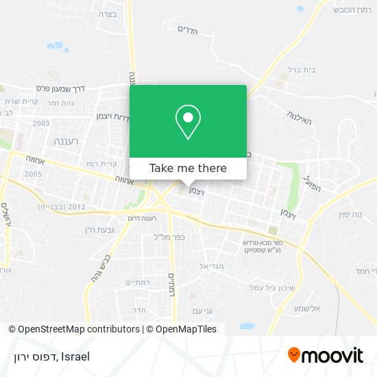 דפוס ירון map