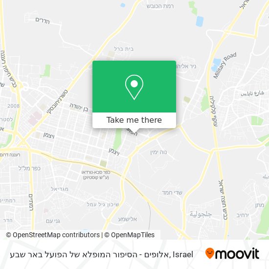 אלופים - הסיפור המופלא של הפועל באר שבע map