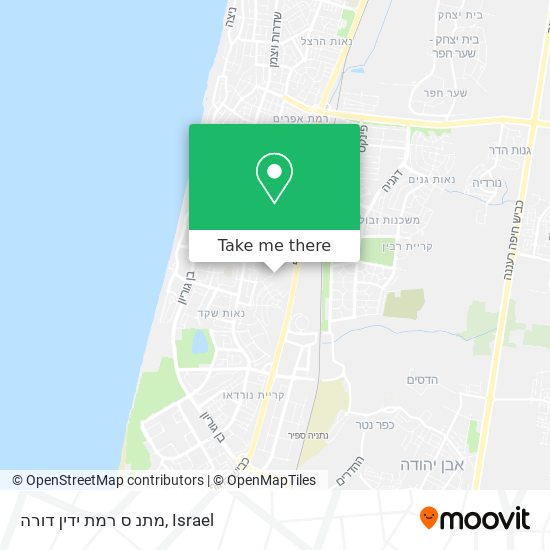 מתנ ס רמת ידין דורה map