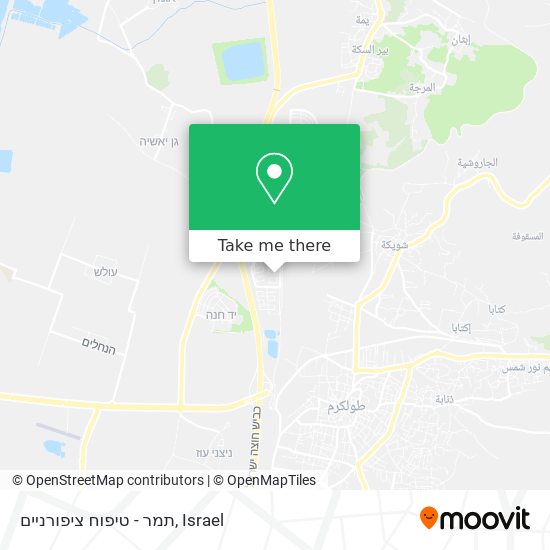 תמר - טיפוח ציפורניים map