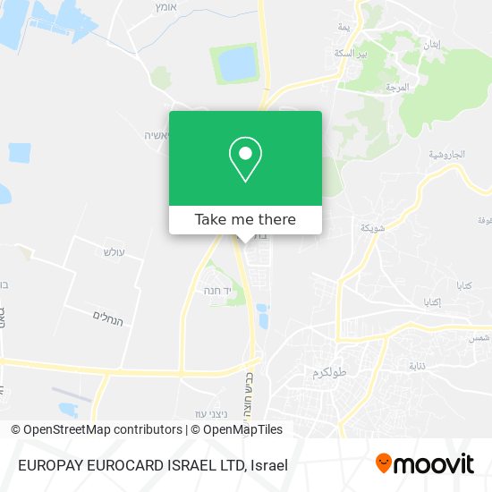 EUROPAY EUROCARD ISRAEL LTD map