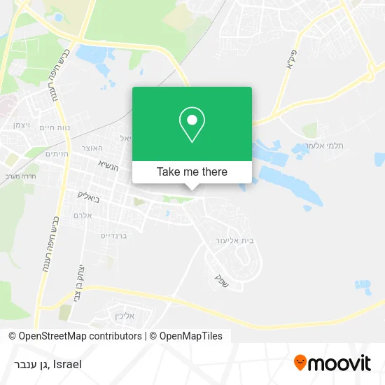 Карта גן ענבר
