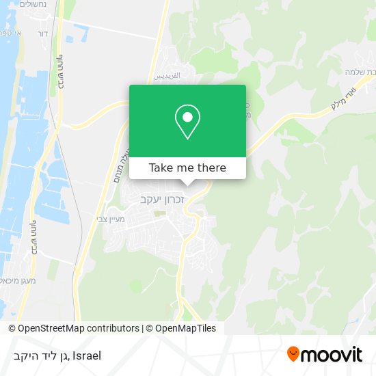 גן ליד היקב map