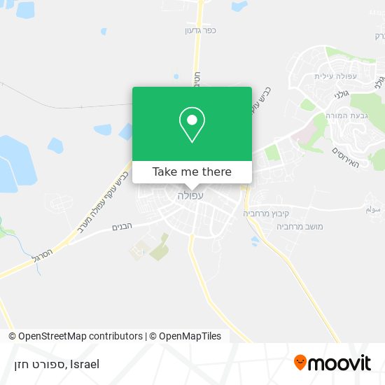 ספורט חזן map