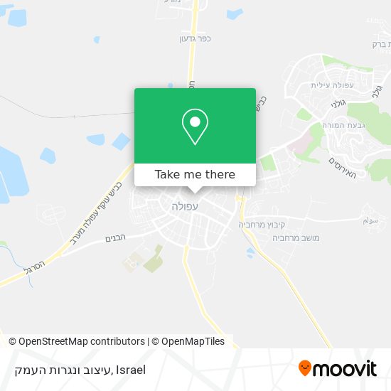 עיצוב ונגרות העמק map