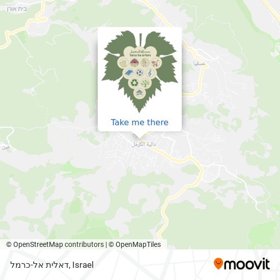 דאלית אל-כרמל map