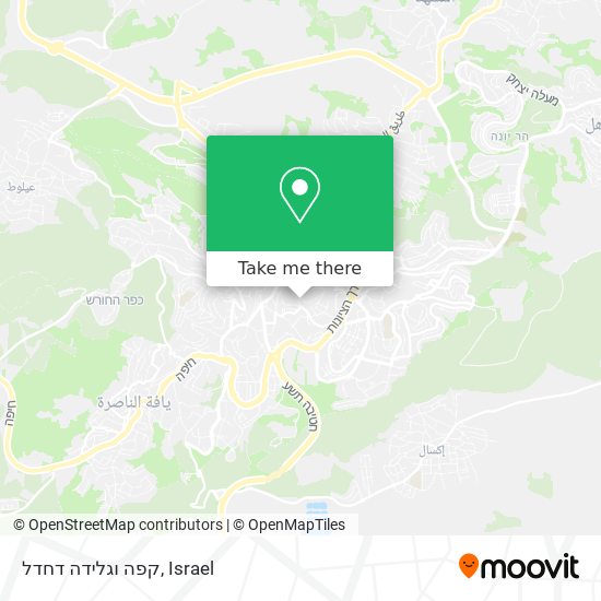 קפה וגלידה דחדל map