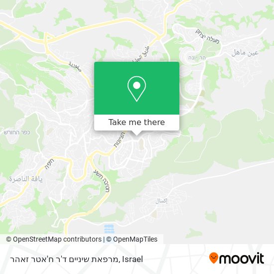 מרפאת שיניים ד'ר ח'אטר זאהר map