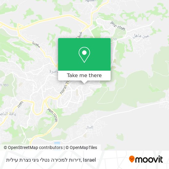 דירות למכירה נטלי גיגי נצרת עילית map