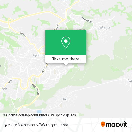Карта דרך הגליל/שדרות מעלות יצחק