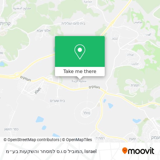 המוביל ס.ו.ס למסחר והשקעות בע״מ map