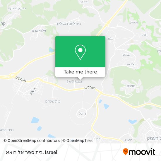 בית ספר אל רואא map