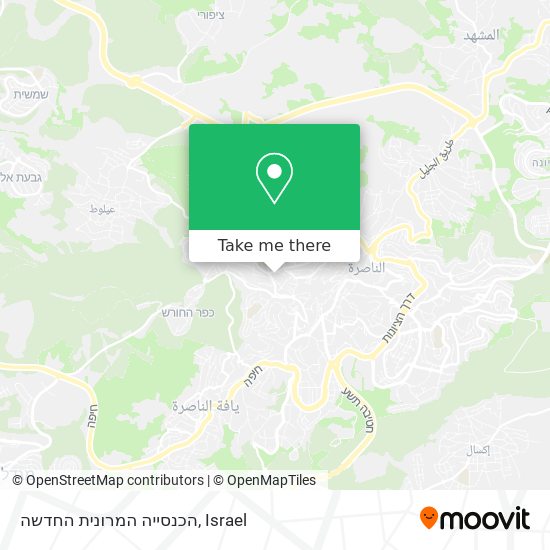 הכנסייה המרונית החדשה map