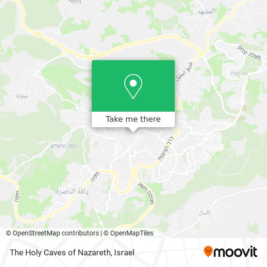 The Holy Caves of Nazareth map
