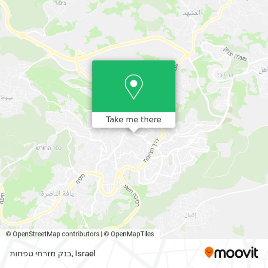 בנק מזרחי טפחות map