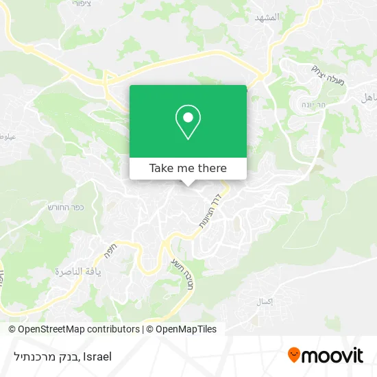 Карта בנק מרכנתיל