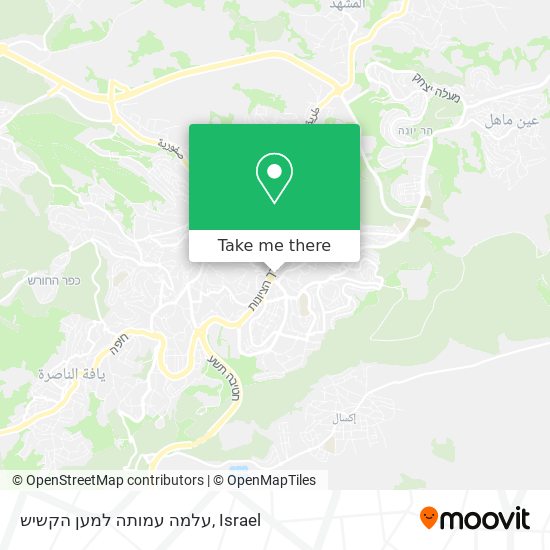 עלמה עמותה למען הקשיש map