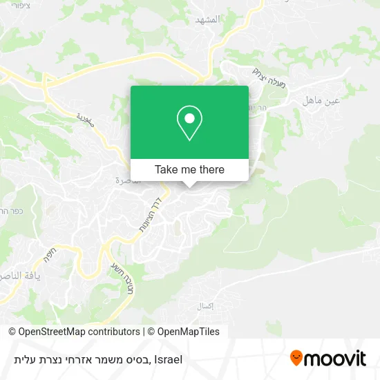 Карта בסיס משמר אזרחי נצרת עלית