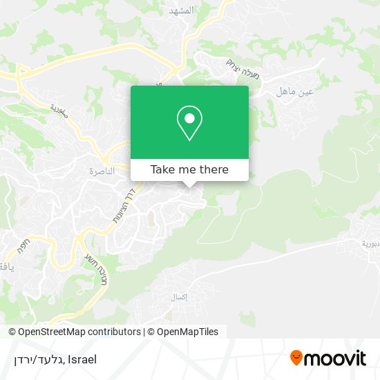 Карта גלעד/ירדן