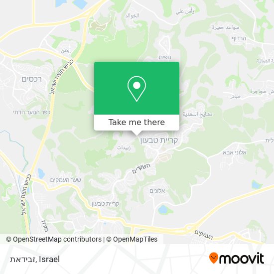 זבידאת map