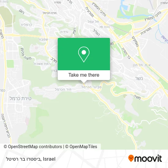 Карта ביסטרו בר רסיטל