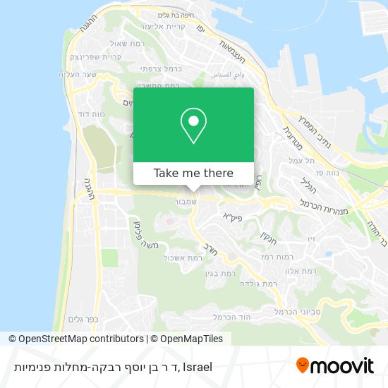 ד ר בן יוסף רבקה-מחלות פנימיות map