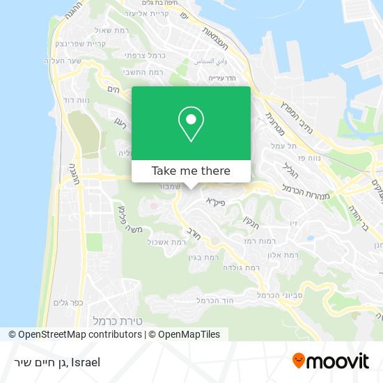 גן חיים שיר map