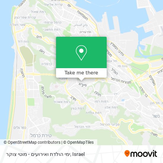 ימי הולדת ואירועים - מוטי צוקר map