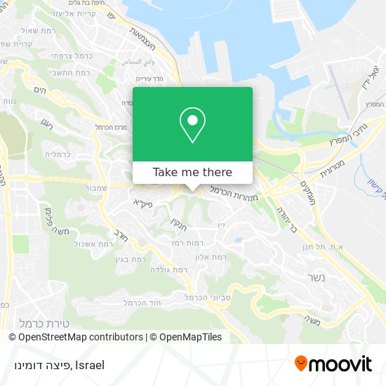 פיצה דומינו map