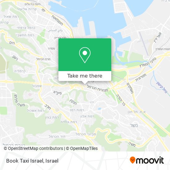 Карта Book Taxi Israel