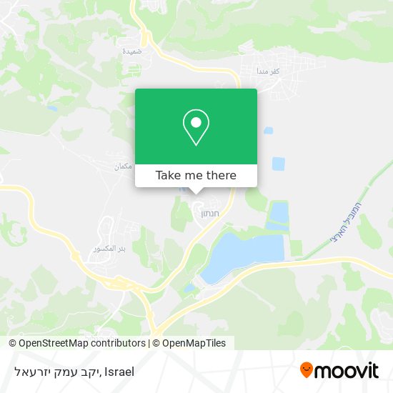 Карта יקב עמק יזרעאל