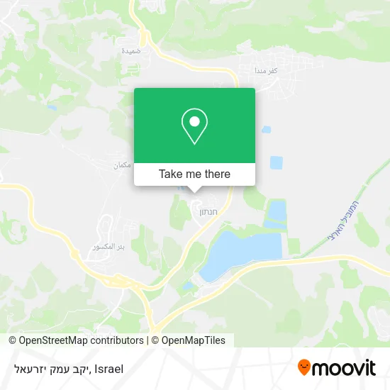 Карта יקב עמק יזרעאל