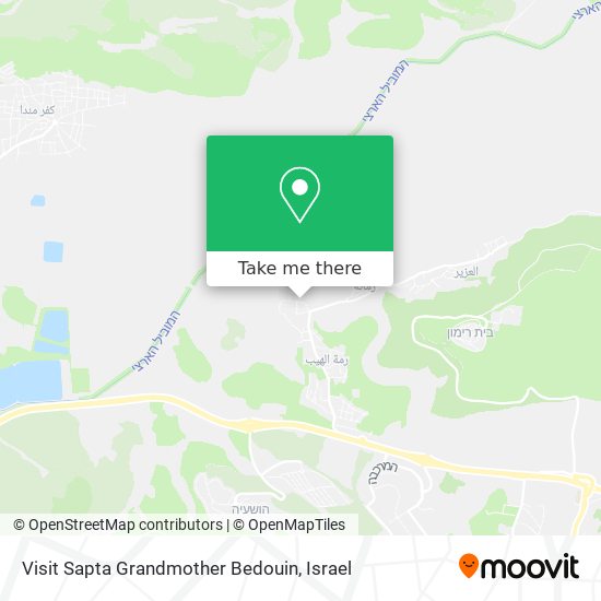 Visit Sapta Grandmother Bedouin map